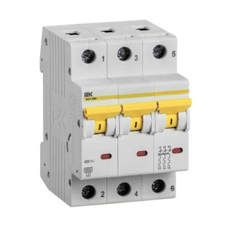 ВА47-60M 3Р 10А/C 6кА IEK, Автоматичний вимикач